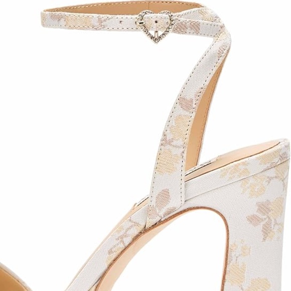 NEW! in Box! Badgley Mischka Caia Square Toe High Heel Platform Sandals - Picture 6 of 6